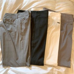 Set of 4 express size 6 editor pants